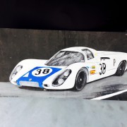 Porsche 910 Rennwagen weiß